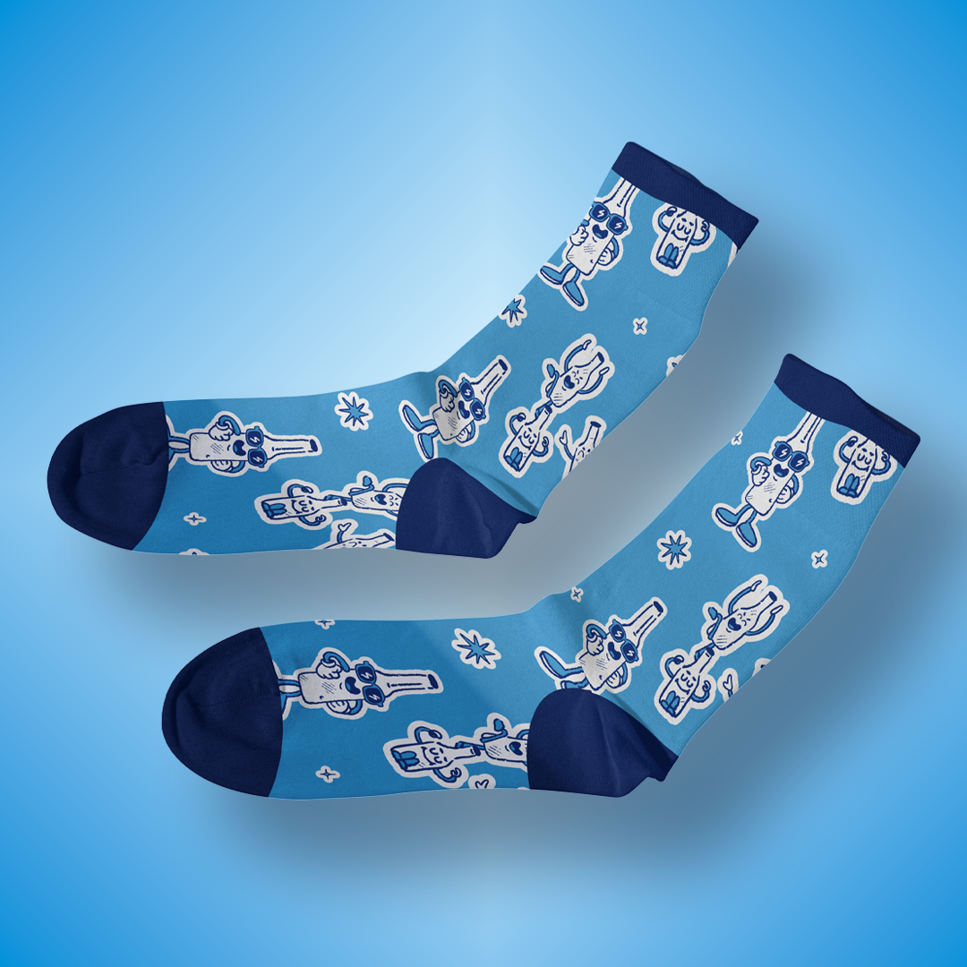 Calcetines Wonderchela azul claro