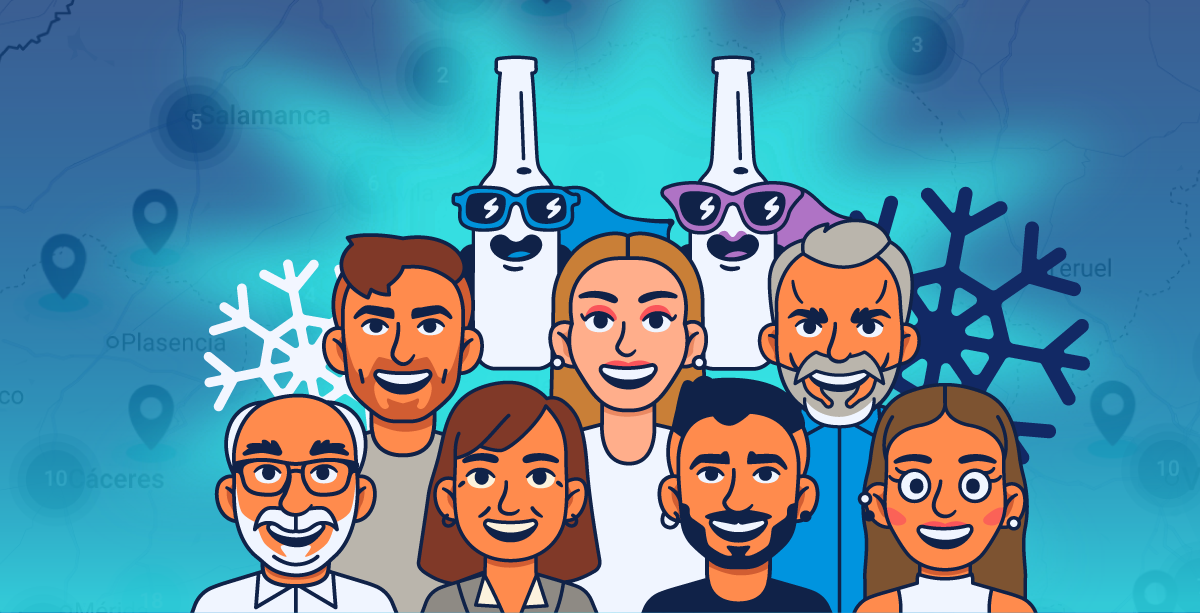 Comunidad de consumidores disfrutando la experiencia Wondercool con cerveza a -8°C
