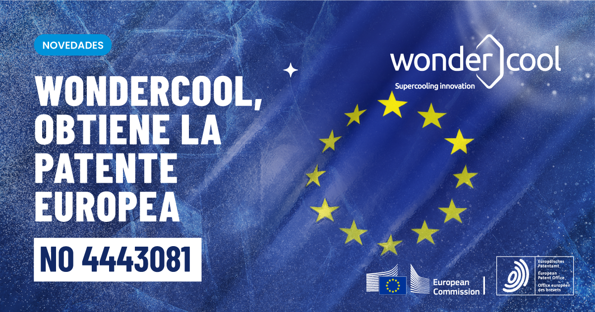 Wondercool obtiene patente europea nº 4443081 para su tecnología de superenfriamiento de bebidas a -8°C, consolidando su innovación en refrigeración comercial para hostelería en Europa.